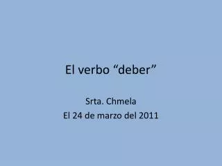 el verbo deber