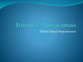 sistemas operacionais