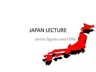 JAPAN LECTURE