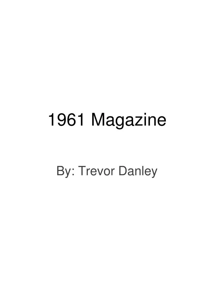 1961 magazine
