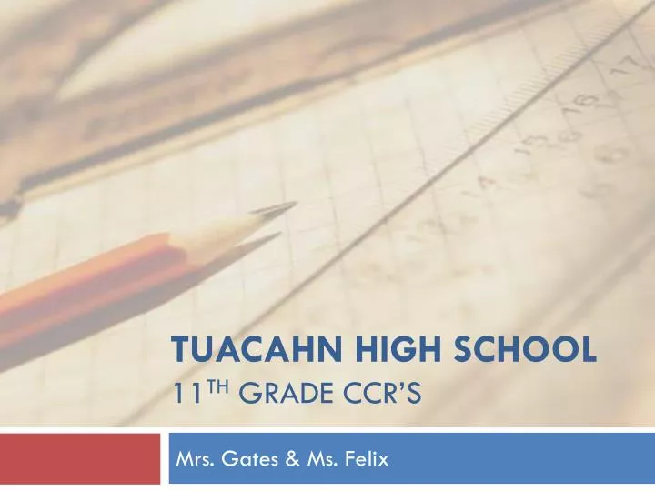 tuacahn high school 11 th grade ccr s