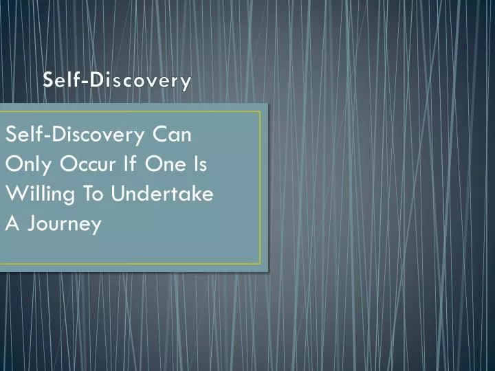 self discovery