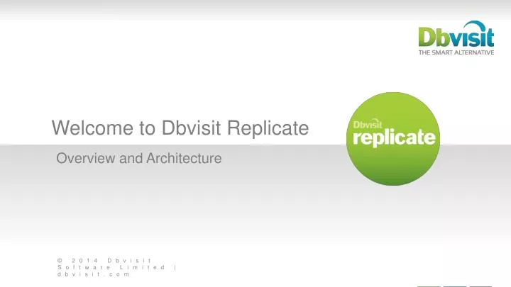welcome to dbvisit replicate