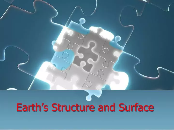 earth s structure and surface