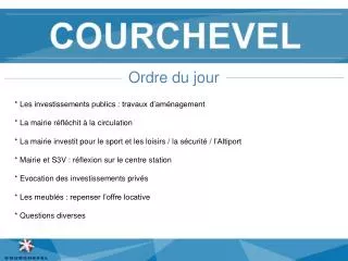 ordre du jour