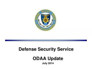 ODAA Update July 2014