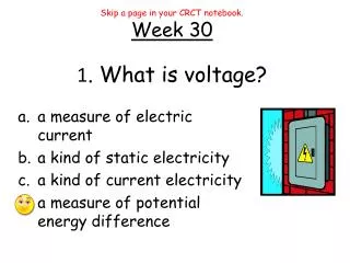 1 . What is voltage?