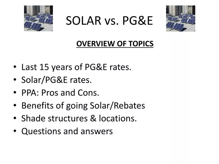 solar vs pg e