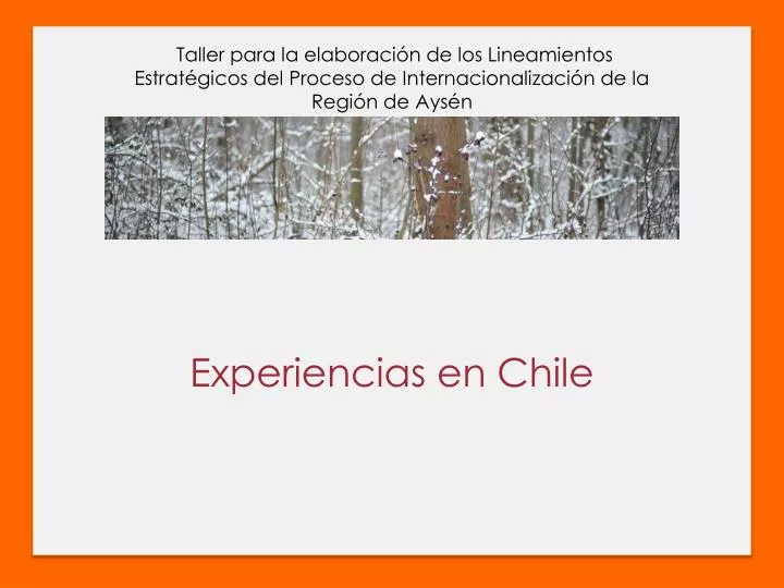 experiencias en chile