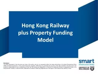 Hong Kong Railway plus Property Funding Model