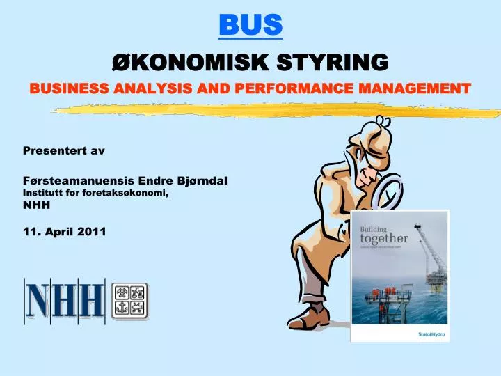bus konomisk styring business analysis and performance management