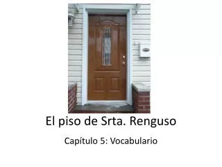 el piso de srta renguso