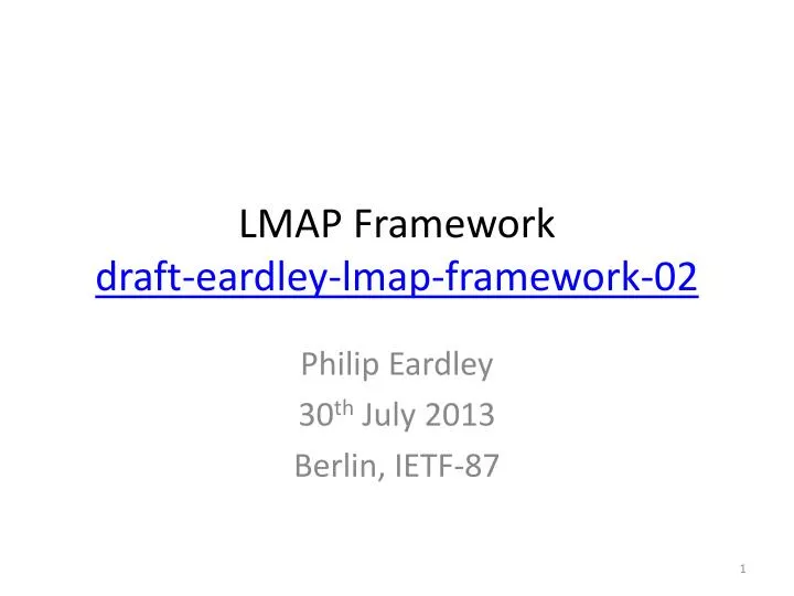 lmap framework draft eardley lmap framework 02