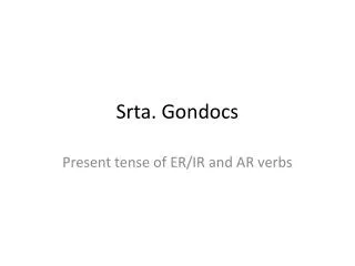 Srta. Gondocs