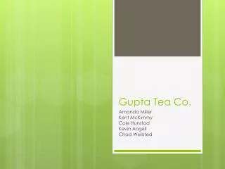 Gupta Tea Co.