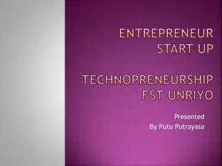 PPT - TECHNOPRENEURSHIP PowerPoint Presentation, Free Download - ID:4134894