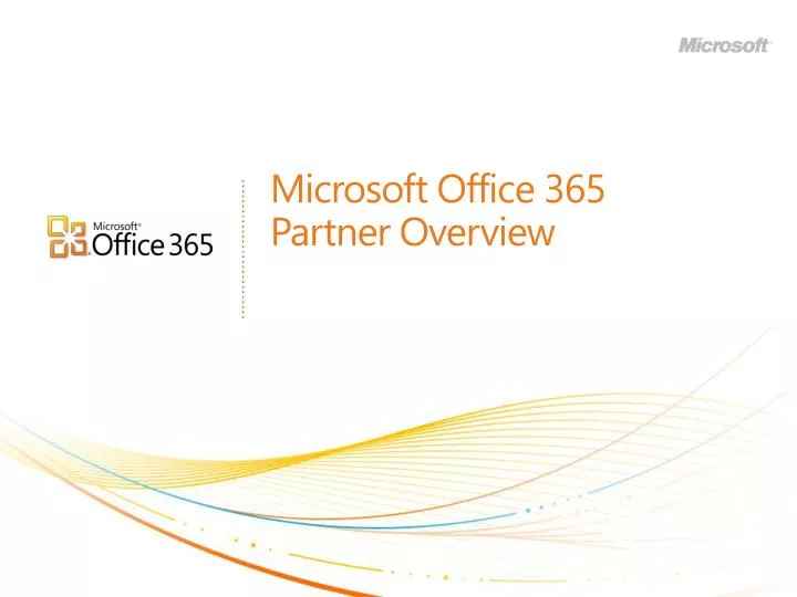 microsoft office 365 partner overview