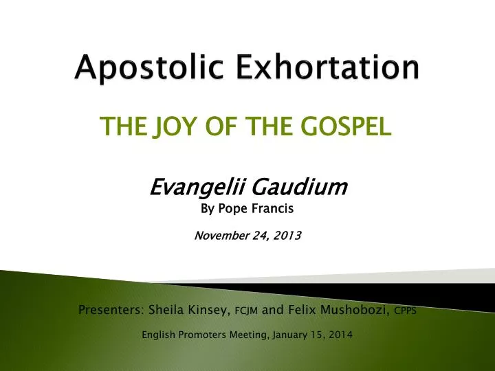 apostolic exhortation