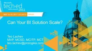 Can Your BI Solution Scale?