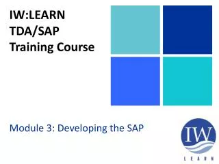 IW:LEARN TDA/SAP Training Course