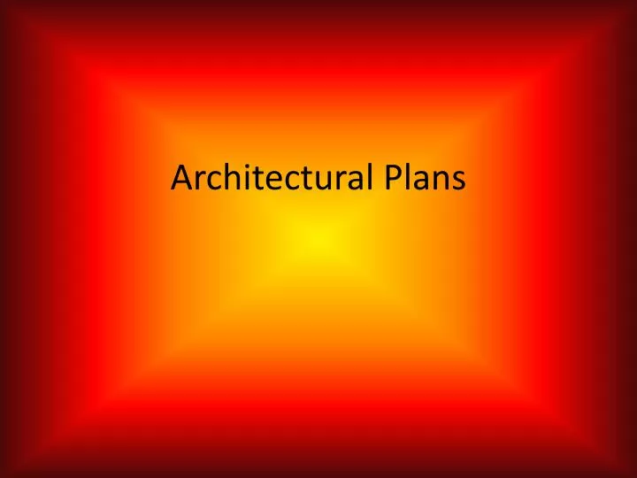 architectural plans
