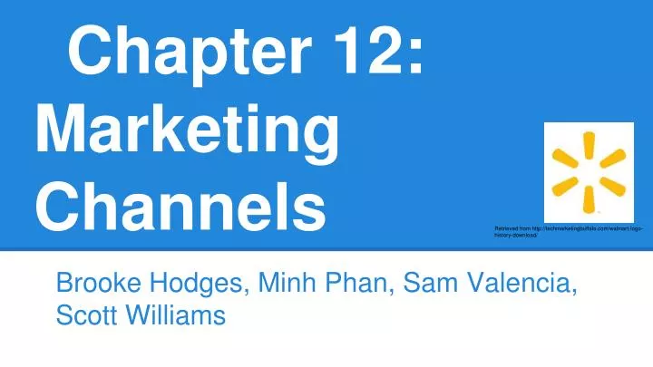 chapter 12 marketing channels