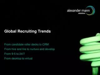 Global Recruiting Trends