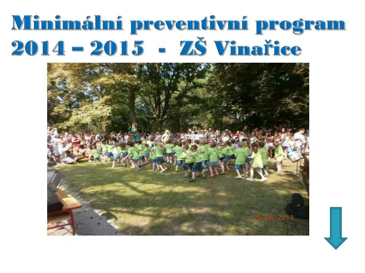 minim ln preventivn program 2014 2015 z vina ice