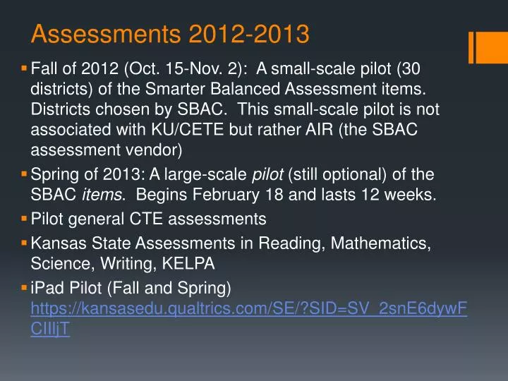 assessments 2012 2013