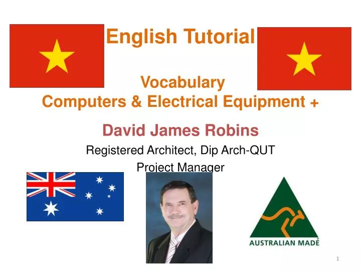 english tutorial vocabulary computers electrical equipment
