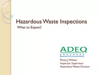 Hazardous Waste Inspections