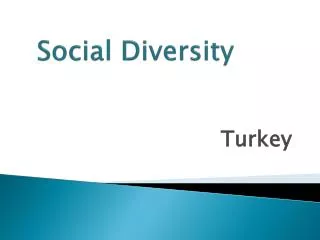 Social Diversity