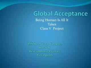 Global Acceptance