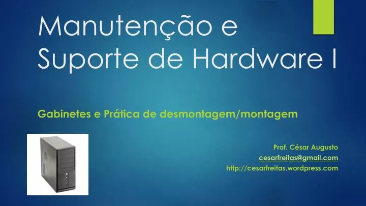 manuten o e suporte de hardware i