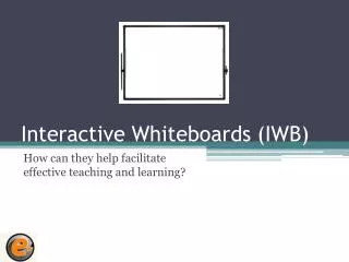 Interactive Whiteboards (IWB)