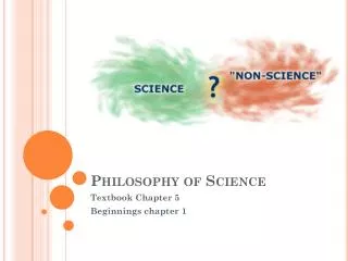 Philosophy of Science