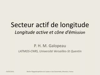 secteur actif de longitude longitude active et c ne d mi ssion
