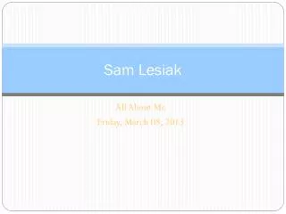 Sam Lesiak