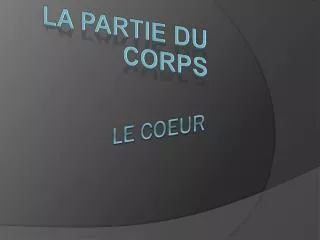la partie du corps