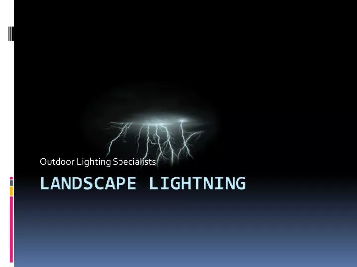 outdoor lighting specialists