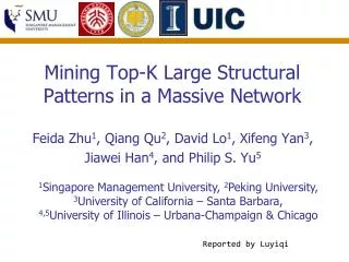 Mining Top-K Large Structural Patterns in a Massive Network