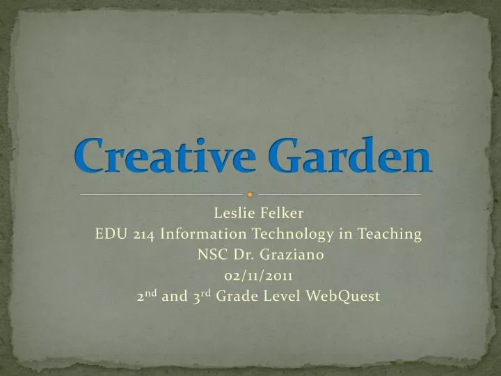 creative garden