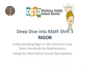 Deep Dive into Math Shift 3 RIGOR