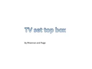 TV set top box