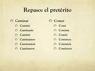 repaso el pret rito