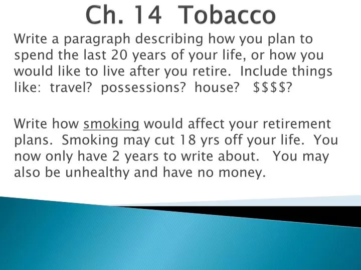 ch 14 tobacco