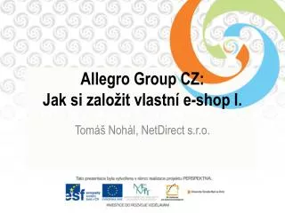 allegro group cz jak si zalo it vlastn e shop i