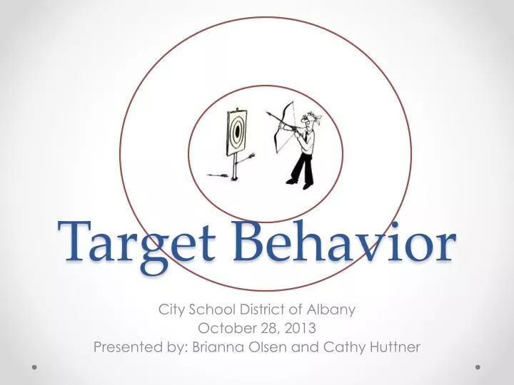 target behavior