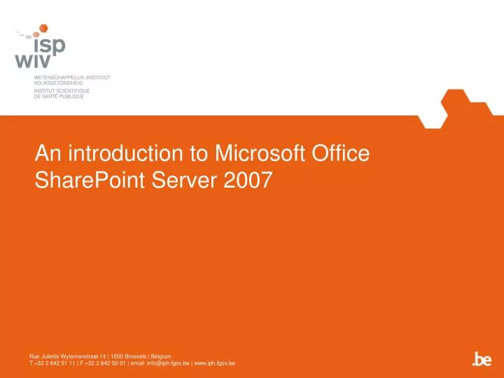 an introduction to microsoft office sharepoint server 2007
