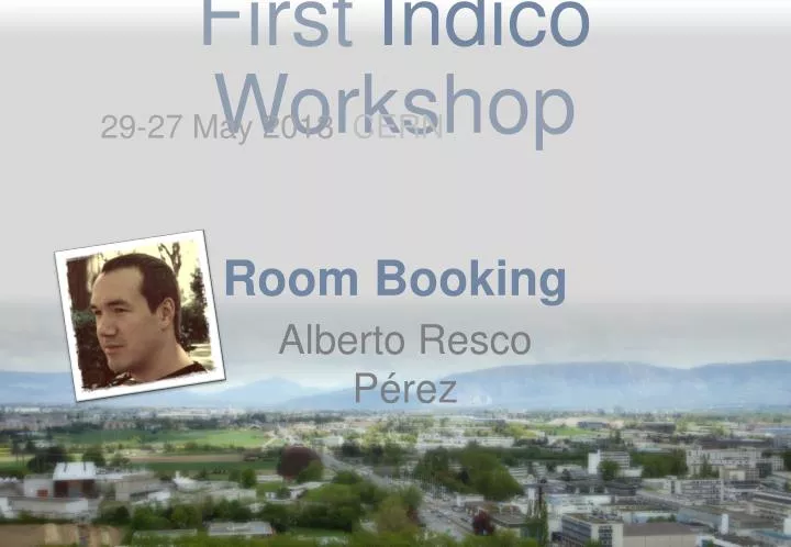 first indico workshop